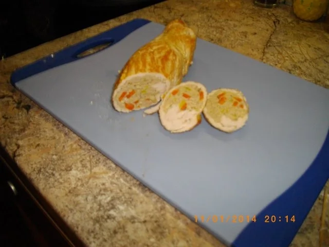 Putenrouladen gefüllt mit Kalbsbrät - Rezept - Bild Nr. 3