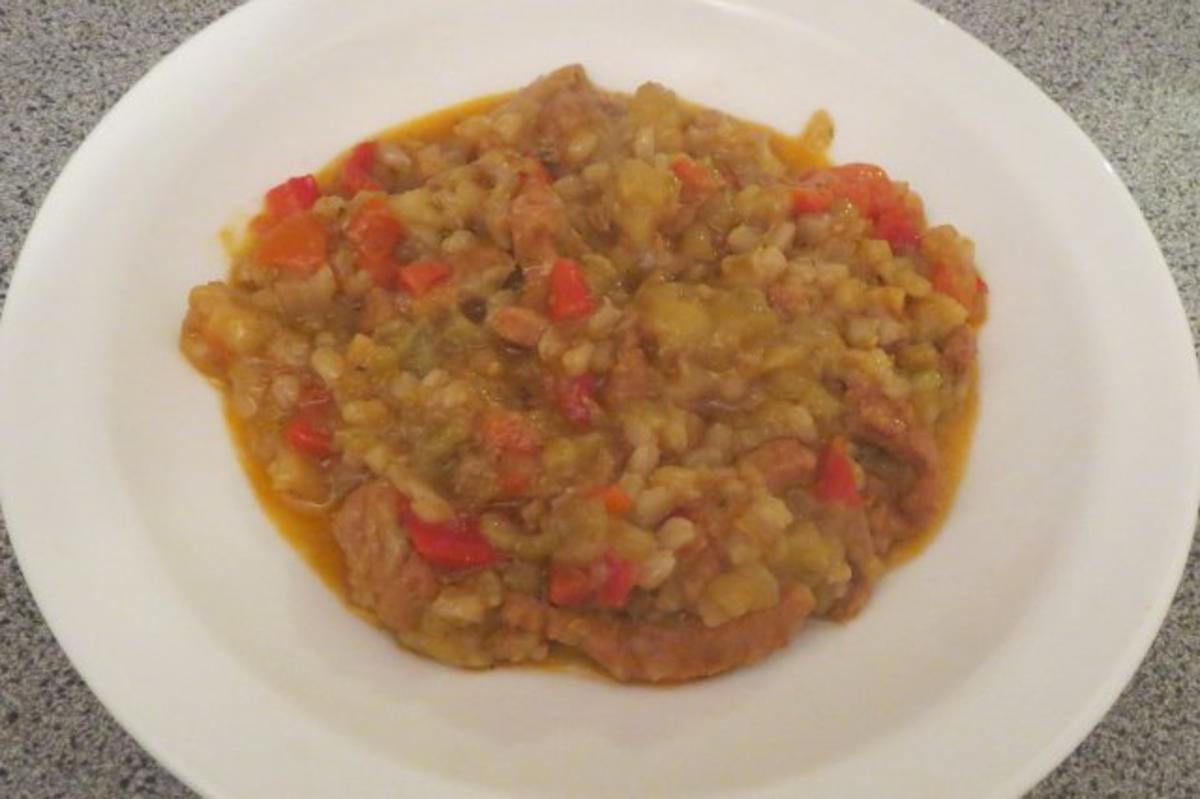 Bilder für Kochen: Gemüse-Weizen-Pfanne - Rezept