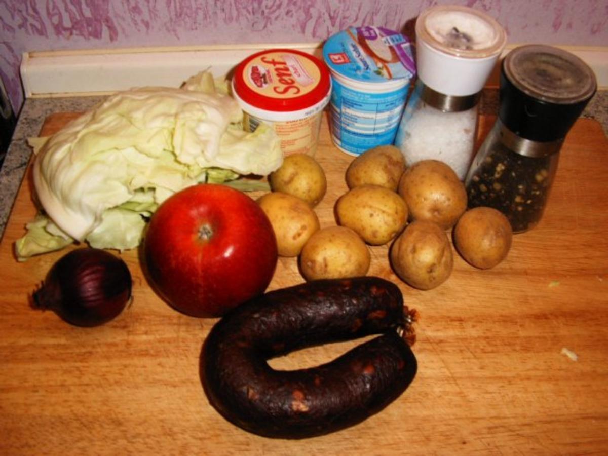 Spitzkohl- Blutwurst-Kartoffel- Pfanne - Rezept - Bild Nr. 2