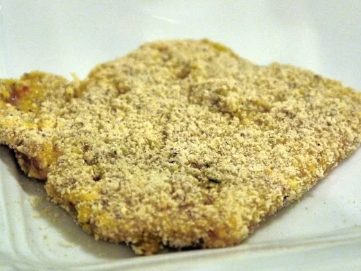 Schweineschnitzel in Nusspanade, Backofenkartoffeln - Rezept - Bild Nr. 13