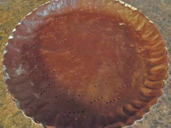 Schokoladen - Käse - Tarte mit Birnen und Mandeln - Rezept - Bild Nr. 15