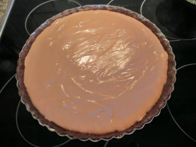 Schokoladen - Käse - Tarte mit Birnen und Mandeln - Rezept - Bild Nr. 18