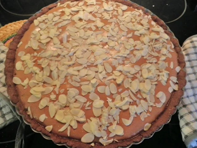 Schokoladen - Käse - Tarte mit Birnen und Mandeln - Rezept - Bild Nr. 19