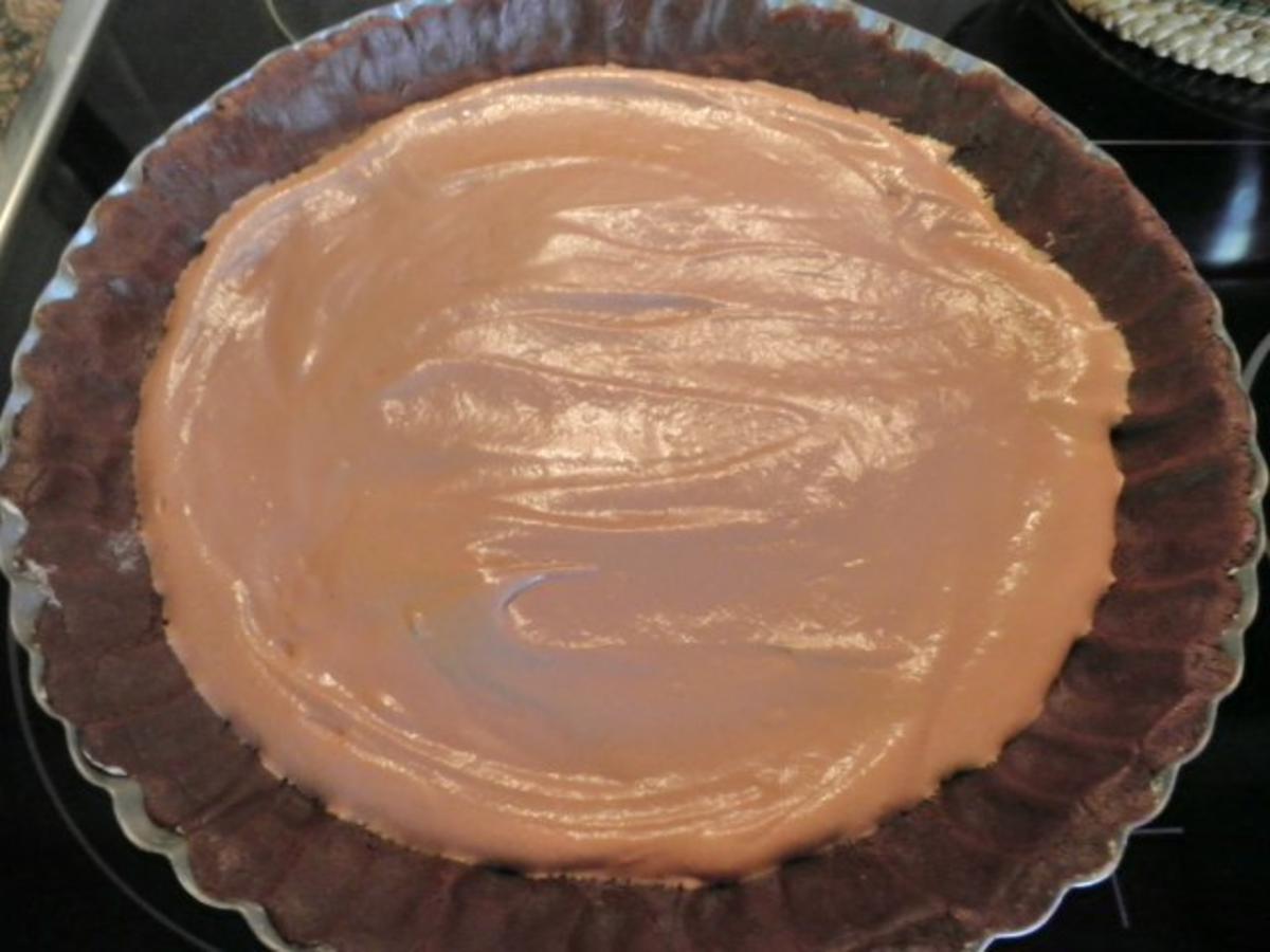 Schokoladen - Käse - Tarte mit Birnen und Mandeln - Rezept - Bild Nr. 16