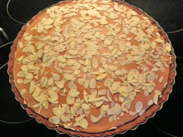 Schokoladen - Käse - Tarte mit Birnen und Mandeln - Rezept - Bild Nr. 20