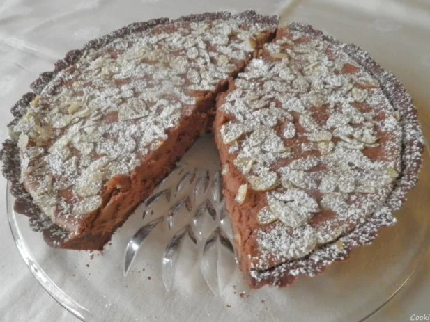 Schokoladen - Käse - Tarte mit Birnen und Mandeln - Rezept - Bild Nr. 22