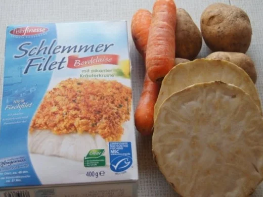 Schlemmer Filet mit Möhren-Kartoffelstampf und Sellerieschnitzel - Rezept - Bild Nr. 2