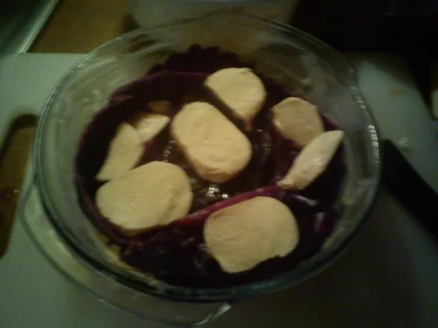 Hackbraten mit Rotkohl umhüllt und Mozarellakäse - Rezept - Bild Nr. 4