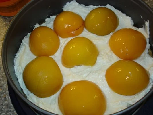 Pfirsich-Quark-Torte ohne Backen - Rezept - Bild Nr. 5