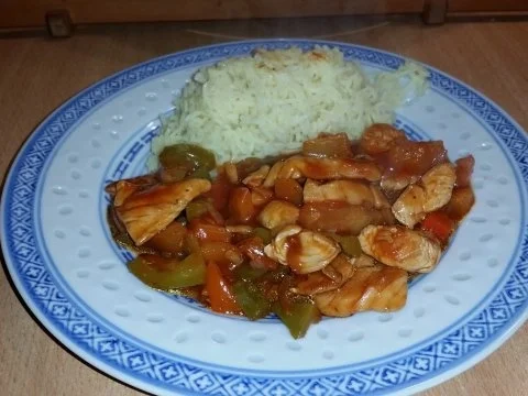 Hühnerfleischscheiben süss-sauer - Rezept
