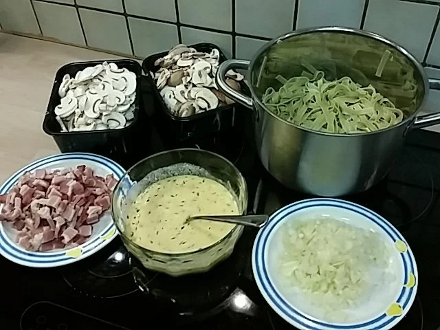 Gebratene Nudeln mit Pilze - Rezept - Bild Nr. 3