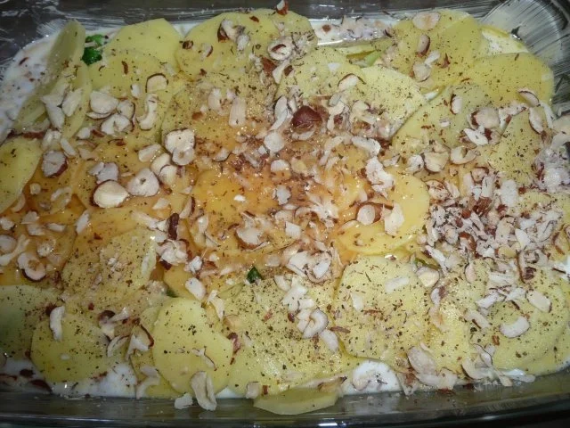 Rezept: Hütten - Gratin mit Südtiroler Schinken und einem Stamperl Schnaps. Bild Nr. 4 Hütten - Gratin mit Südtiroler Schinken und einem Stamperl Schnaps. - Rezept - Bild Nr. 4