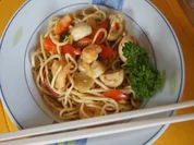 Garnelen-Nudelwok - Rezept