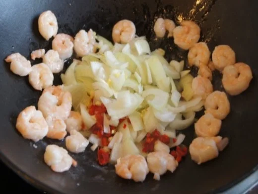 Garnelen-Nudelwok - Rezept - Bild Nr. 6