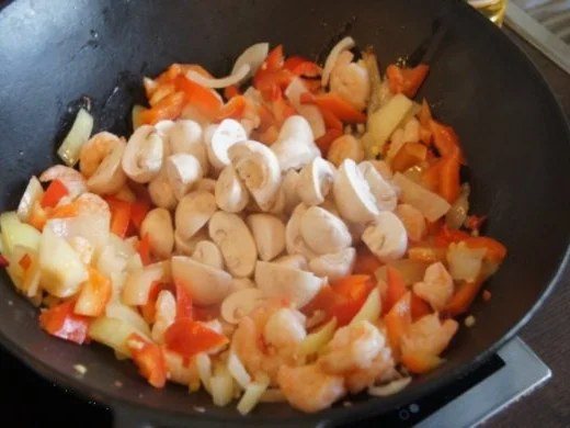 Garnelen-Nudelwok - Rezept - Bild Nr. 9