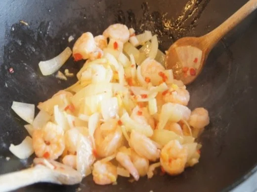 Garnelen-Nudelwok - Rezept - Bild Nr. 7