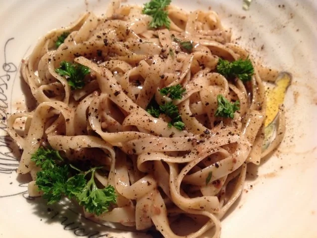 Pasta mit Porree und Walnüssen - Rezept - Bild Nr. 4