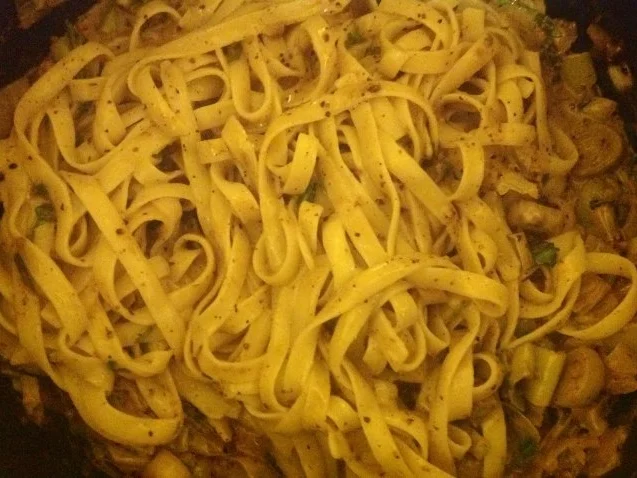 Pasta mit Porree und Walnüssen - Rezept - Bild Nr. 11