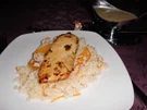 Rezept: Marinierte Hähnchenbrust auf Orangenreis>> Marinierte Hähnchenbrust auf Orangenreis>> - Rezept