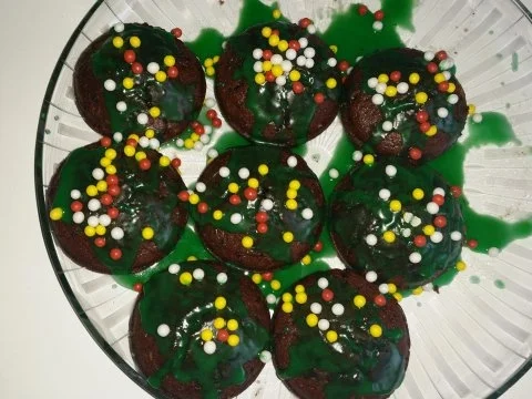 Kuchen u. Torten: Schoko - Muffins - Rezept - Bild Nr. 9