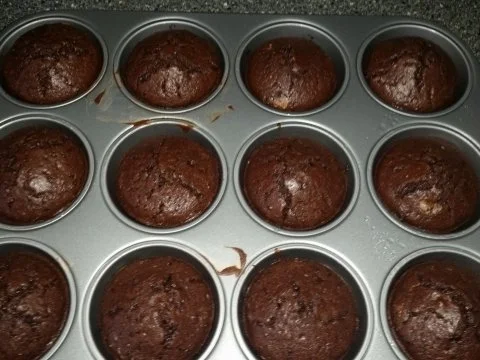 Kuchen u. Torten: Schoko - Muffins - Rezept - Bild Nr. 7