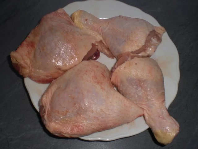 hähnchenteile mit Kartoffelspalten und Zwiebel - Rezept - Bild Nr. 2