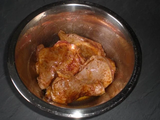 hähnchenteile mit Kartoffelspalten und Zwiebel - Rezept - Bild Nr. 5