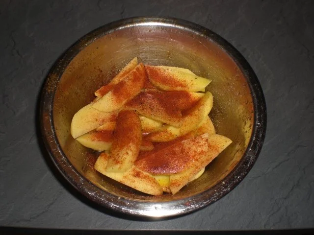 hähnchenteile mit Kartoffelspalten und Zwiebel - Rezept - Bild Nr. 6