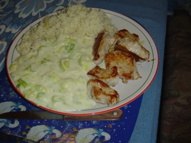 Rezept: Schweinemedallion mit leckerem Lauchgemüse Schweinemedallion mit leckerem Lauchgemüse - Rezept