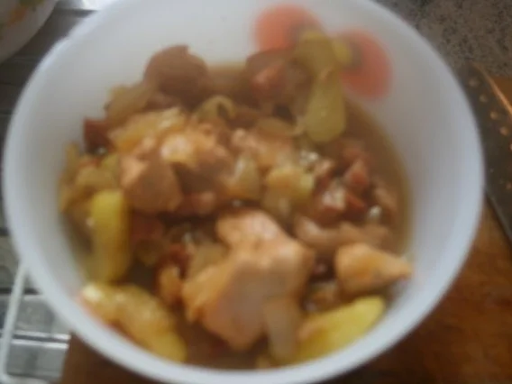 Hähnchenbrust mit Speck und Apfelspalten - Rezept - Bild Nr. 3