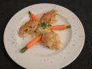 Donauwaller (Wels) in der Meerettichkruste auf Pfefferspitzkraut mit kleinen Karotten - Rezept