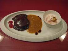 Schokoladenmalheur mit Kombucha-Ingwer-Sorbet - Rezept