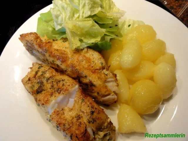 Rezept: Fisch: KABELJAU in Gewürz-Ei-Panande Fisch: KABELJAU in Gewürz-Ei-Panande - Rezept