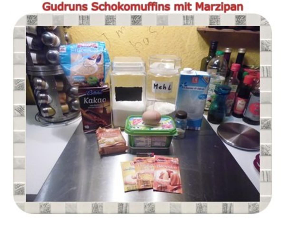 Muffins: Schokomuffins mit Marzipan - Rezept - Bild Nr. 2
