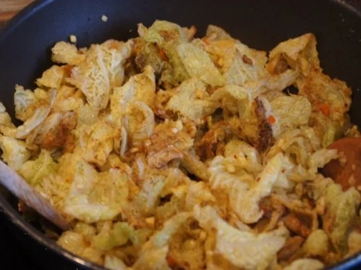 Rezept: Fischstäbchen mit Sahnewirsing und Sellerie-Kartoffelstampf Bild Nr. 7 Fischstäbchen mit Sahnewirsing und Sellerie-Kartoffelstampf - Rezept - Bild Nr. 7