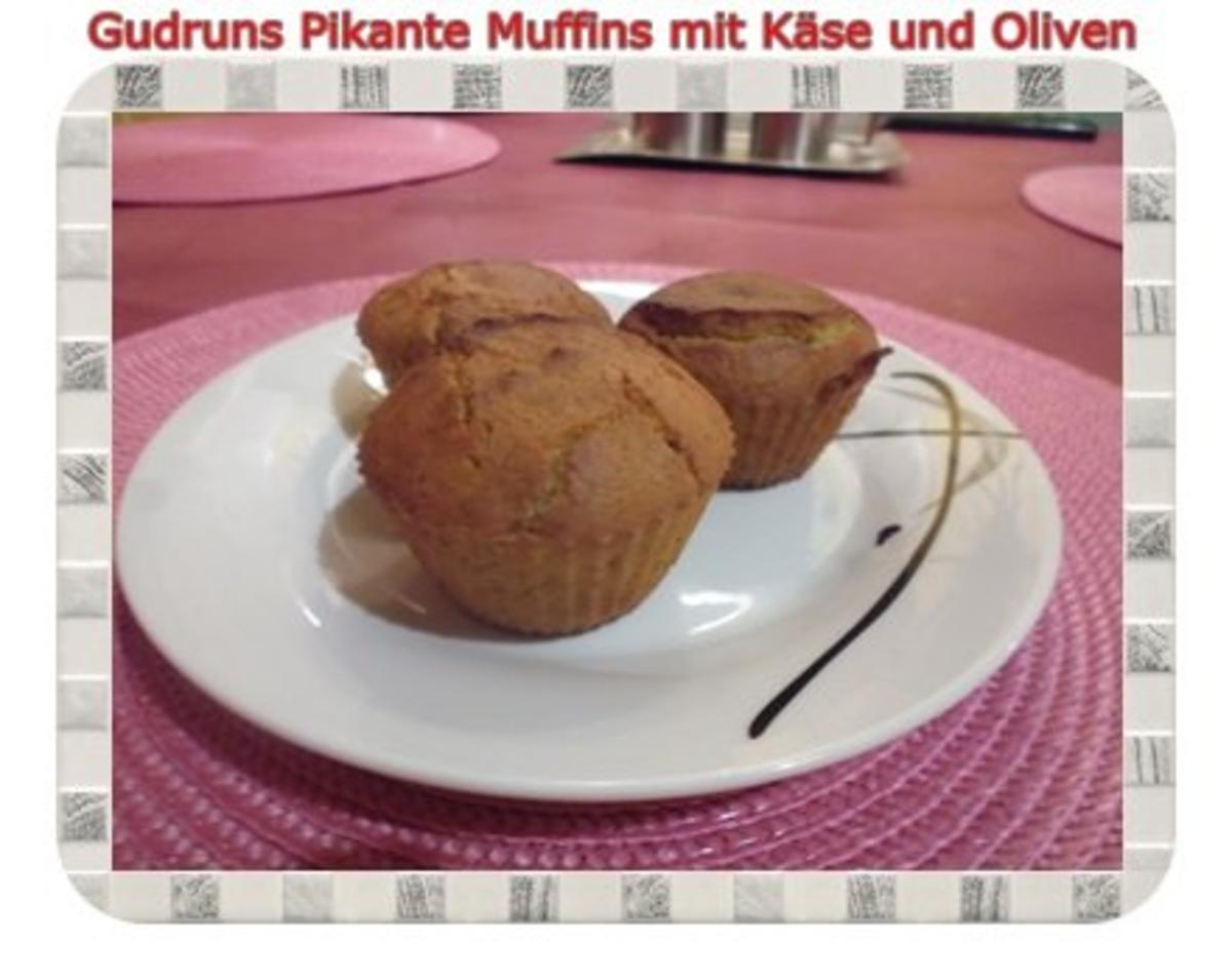 Muffins: Pikante Muffins mit Oliven und Käse - Rezept