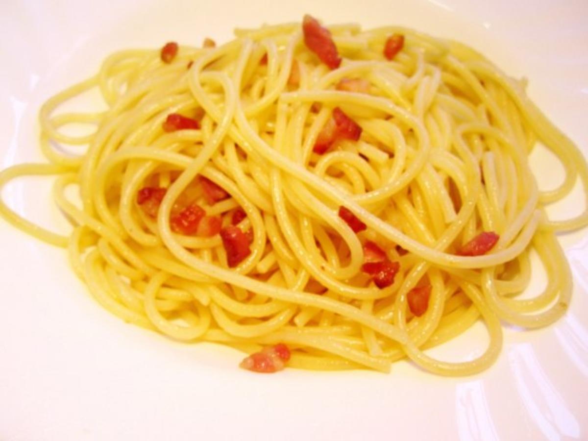 Beilage: Speck-Spaghetti ... - Rezept