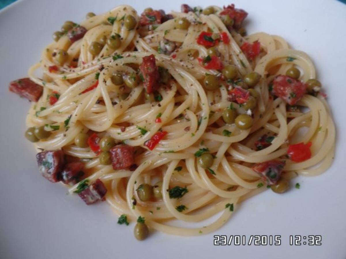Scharfe Spaghetti -Carbonara - Rezept