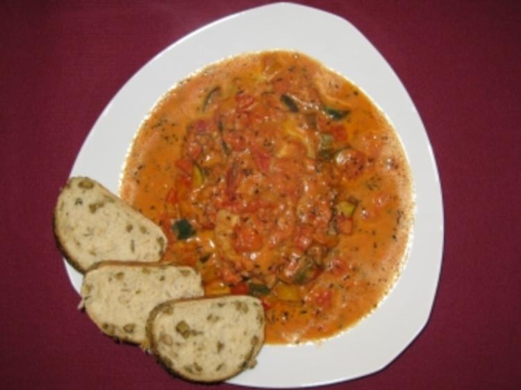 Martini Hühnchen mit Kräuter Ciabatta und Gemüserand - einfach - von ...