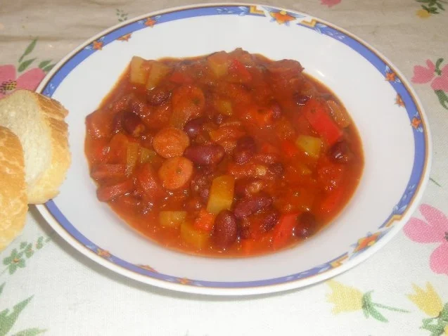 Bohnengulasch ala arrabbiata - Rezept
