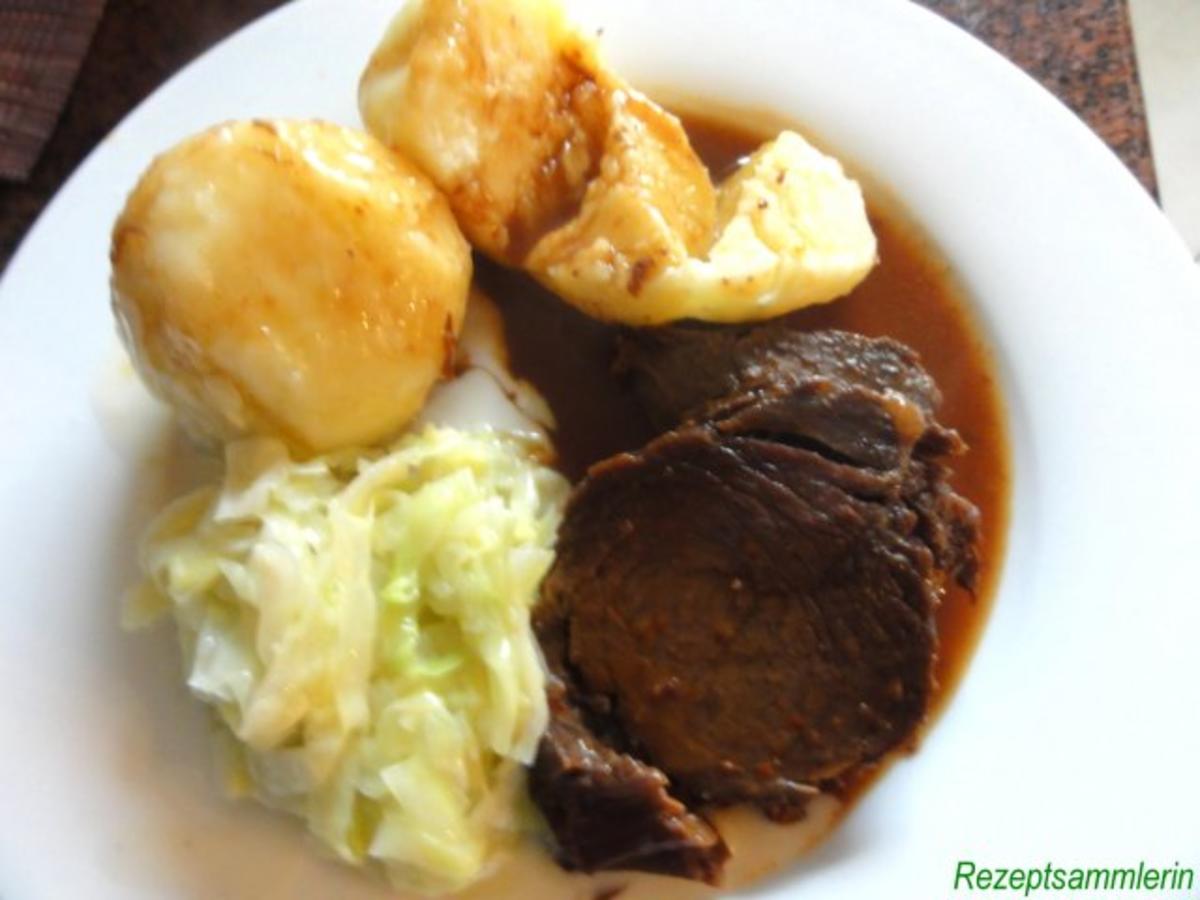 Bilder für Fleisch: SAUERBRATEN rheinische Art - Rezept