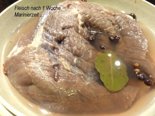 Rezept: Fleisch: SAUERBRATEN rheinische Art Bild Nr. 5 Fleisch: SAUERBRATEN rheinische Art - Rezept - Bild Nr. 5