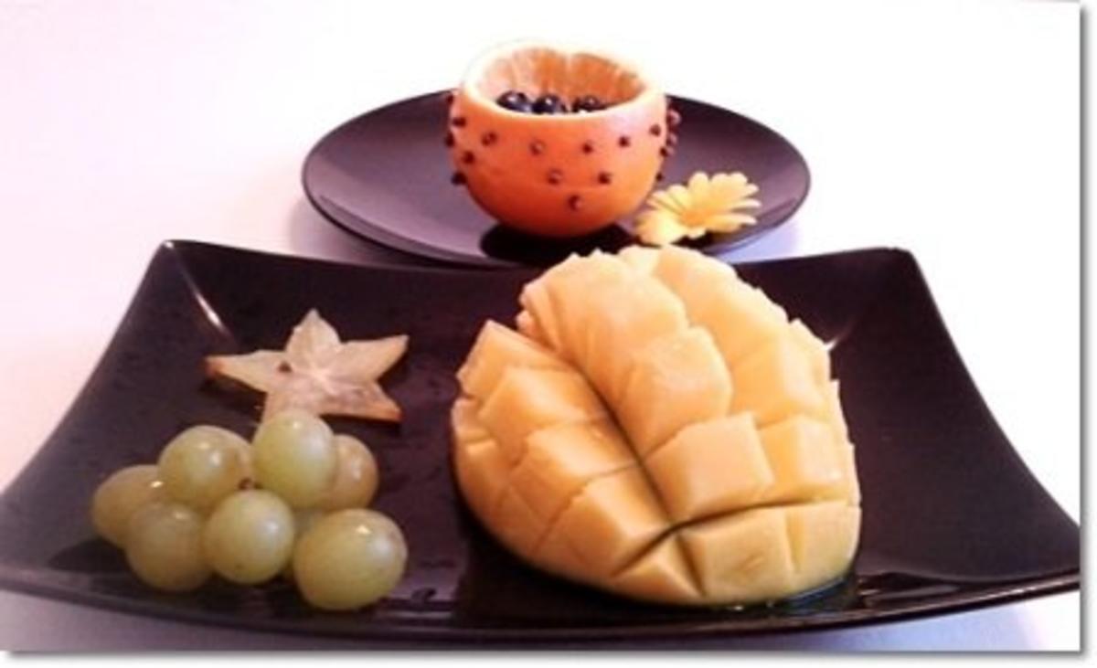 Aromatische „Orangen-Schüssel“ mit buntem Obst gefüllt - Rezept - Bild Nr. 10