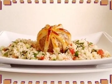 Fleischbällchen in Blätterteig  aus dem Backofen - Rezept