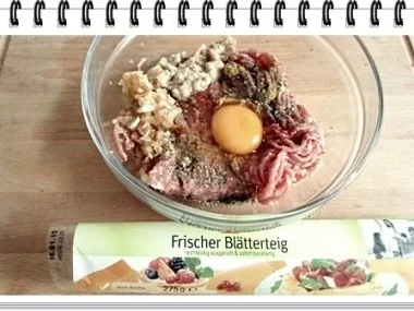 Fleischbällchen in Blätterteig  aus dem Backofen - Rezept - Bild Nr. 4