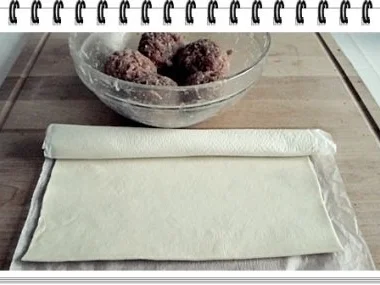 Fleischbällchen in Blätterteig  aus dem Backofen - Rezept - Bild Nr. 6