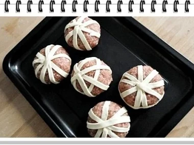 Fleischbällchen in Blätterteig  aus dem Backofen - Rezept - Bild Nr. 10