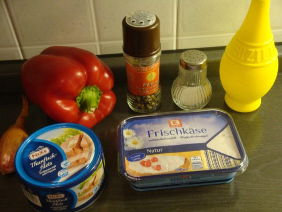 Thunfisch-Frischkäse-Aufstrich mit Paprika - Rezept - Bild Nr. 2
