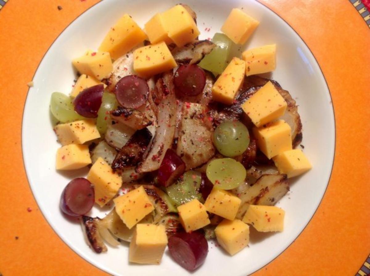 Fenchel-Trauben-Salat mit Käse - Rezept - Bild Nr. 9
