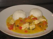 Hähnchenwürfel mit Mango und Chili - Rezept